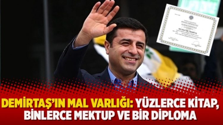 Selahattin Demirtaş mal varlığını açıkladı: Yüzlerce kitap, binlerce mektup ve bir diploma