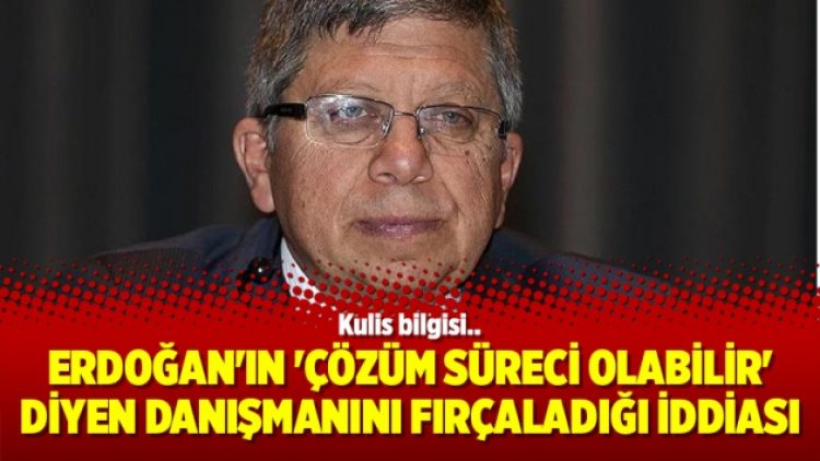 Erdoğan’ın ‘Çözüm Süreci Olabilir’ diyen danışmanını fırçaladığı iddiası