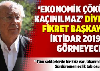 ‘Ekonomik çöküş kaçınılmaz’ diyen Fikret Başkaya: İktidar 2019’u görmeyecek