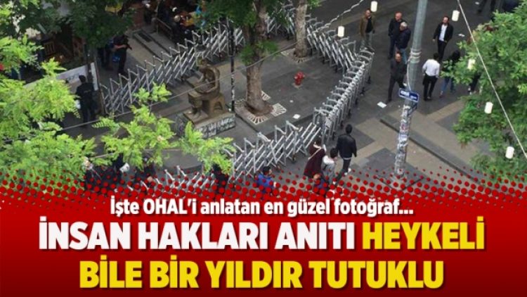 İnsan Hakları Anıtı bir yıldır tutuklu