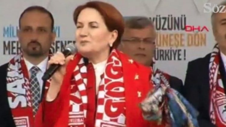 Akşener, Erdoğan’ın taklidini yaptı