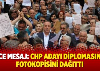 İnce mesaj: CHP adayı diplomasının fotokopisini dağıttı