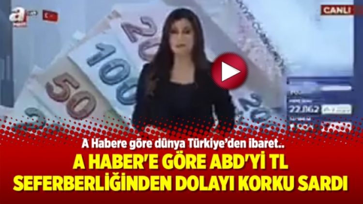 A Haber’e göre ABD’yi TL seferberliğinden dolayı korku sardı