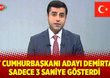 TRT Demirtaş’ı sadece 3 saniye gösterdi