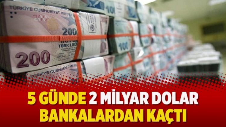 Bank Run: 5 günde 2 milyar dolar bankalardan kaçtı
