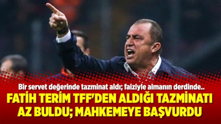 Fatih Terim TFF’den aldığı tazminatı az buldu; Mahkemeye başvurdu