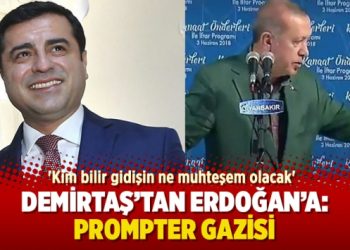 Demirtaş’tan Erdoğan’a: Prompter gazisi
