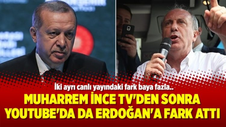 Muharrem İnce TV’den sonra Youtube’da da Erdoğan’a fark attı