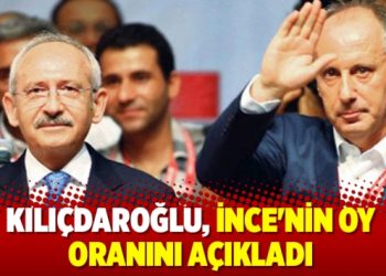 Kılıçdaroğlu, İnce’nin oy oranını açıkladı