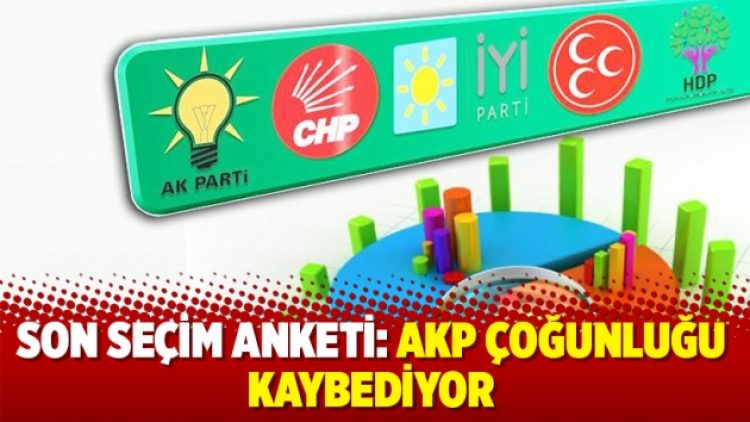 Son seçim anketi: AKP çoğunluğu kaybediyor