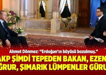 AKP şimdi tepeden bakan, ezen, mağrur, şımarık lümpenler güruhu