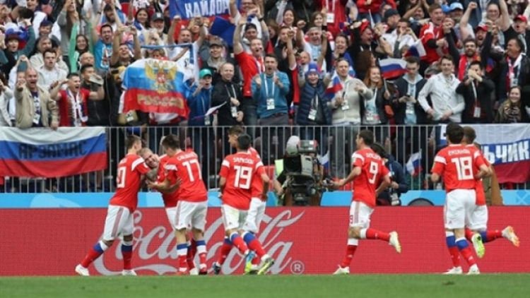 Açılış maçında Rusya Suudi Arabistan’ı 5-0 mağlup etti