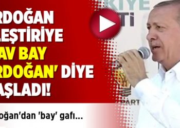 Erdoğan eleştiriye ‘Yav bay Erdoğan’ diye başladı!