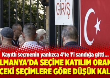 Almanya’da seçime katılım oranı önceki seçimlere göre düşük kaldı!