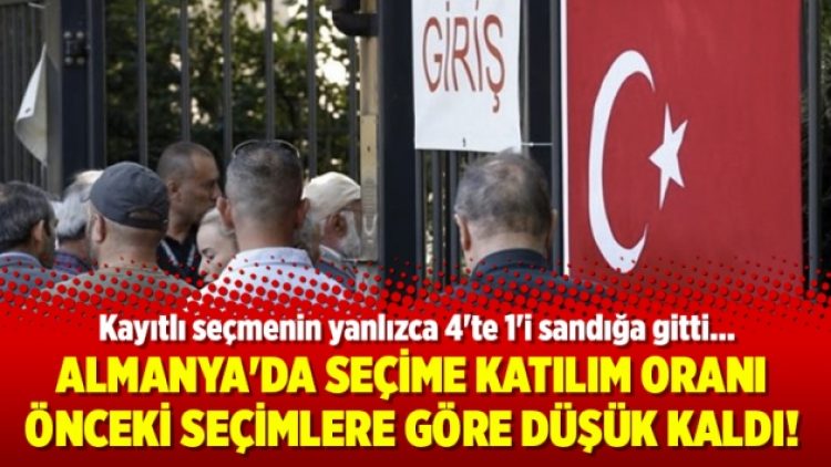 Almanya’da seçime katılım oranı önceki seçimlere göre düşük kaldı!