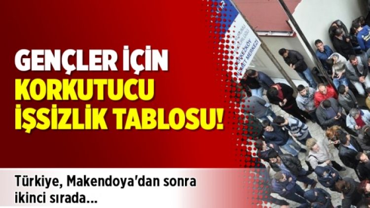Gençler için korkutucu işsizlik tablosu!