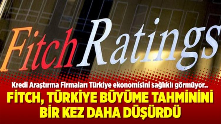 Fitch, Türkiye büyüme tahminini bir kez daha düşürdü