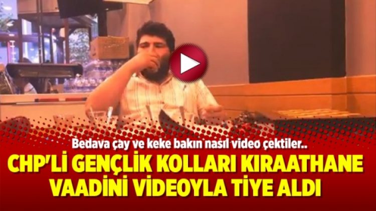 CHP’li Gençlik Kolları Kıraathane vaadini videoyla tiye aldı