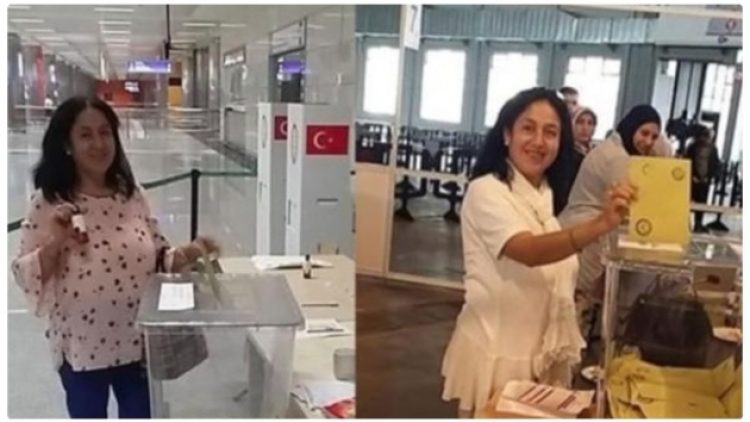 İki kez oy kullanırken fotoğraf paylaşan kadın gözaltına alındı