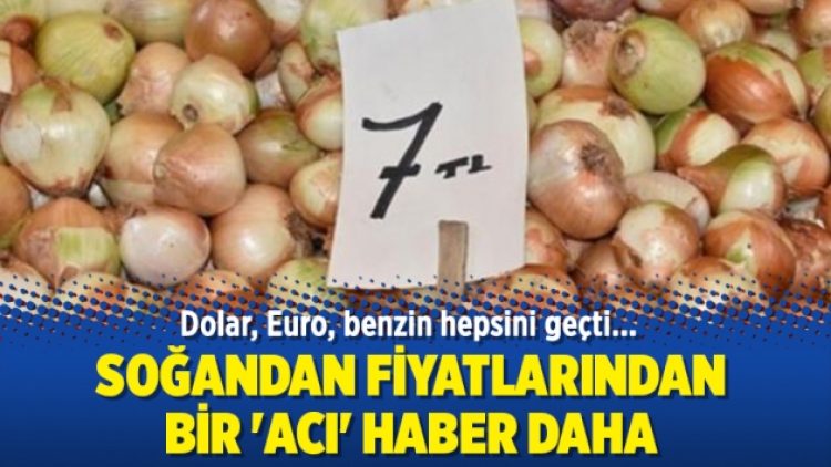 Soğandan bir ‘acı’ haber daha