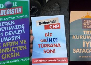 Muhalefet partileri adına sahte broşür bastılar