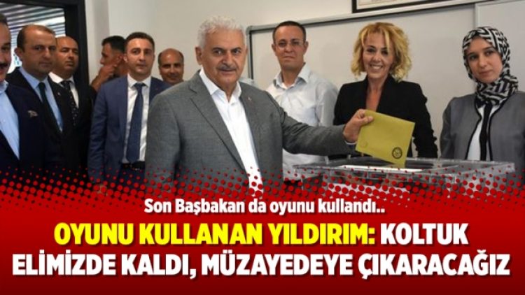 Oyunu kullanan Yıldırım: Koltuk elimizde kaldı, müzayedeye çıkaracağız