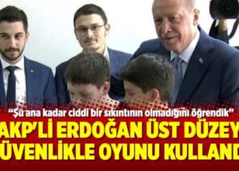 AKP’li Erdoğan üst düzey güvenlikle oyunu kullandı