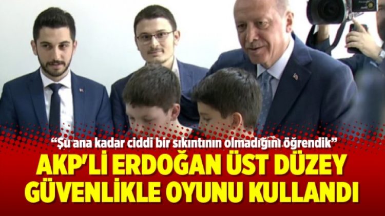 AKP’li Erdoğan üst düzey güvenlikle oyunu kullandı