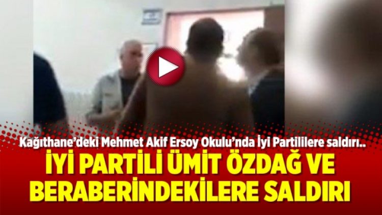 İyi Partili Ümit Özdağ ve beraberindekilere saldırı