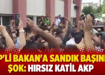 AKP’li Bakan’a sandık başında şok: Hırsız katil AKP