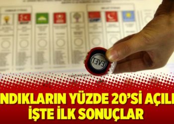 Sandıkların yüzde 20’si açıldı! İşte ilk sonuçlar