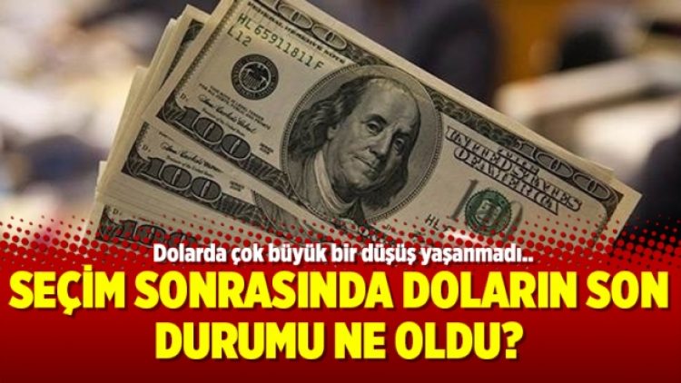 Seçim sonrasında doların son durumu ne oldu?