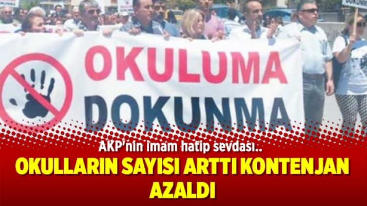 AKP’nin imam hatip sevdası bitmiyor: Okulların sayısı arttı kontenjan azaldı