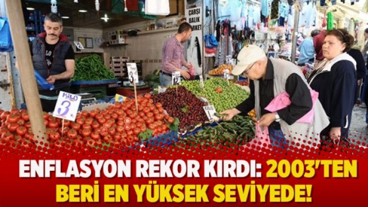 Enflasyon rekor kırdı: 2003’ten beri en yüksek seviyede!