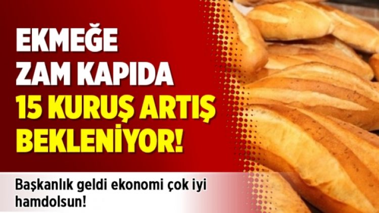 Ekmeğe zam kapıda; 15 kuruş artış bekleniyor!
