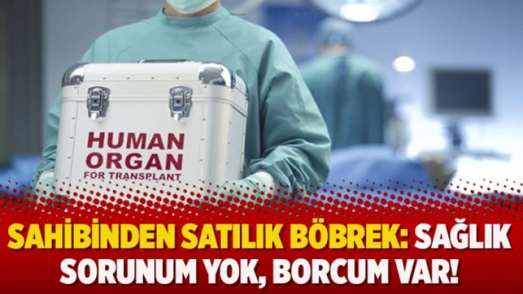 Sahibinden satılık böbrek: Sağlık sorunum yok, borcum var!