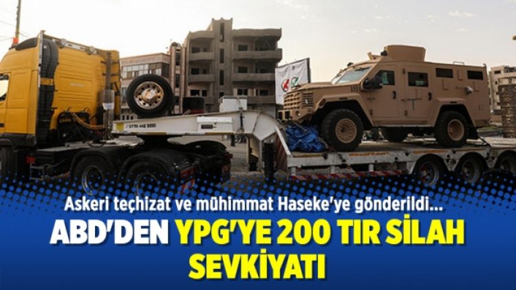 ABD’den YPG’ye 200 TIR silah sevkiyatı