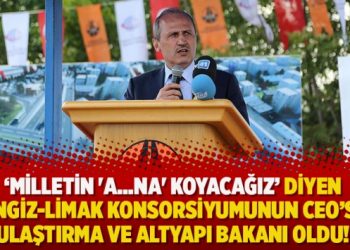Milletin ‘a…’ koyacağız diyen Cengiz-Limak konsorsiyumunun CEO’su, Ulaştırma ve Altyapı Bakanı oldu