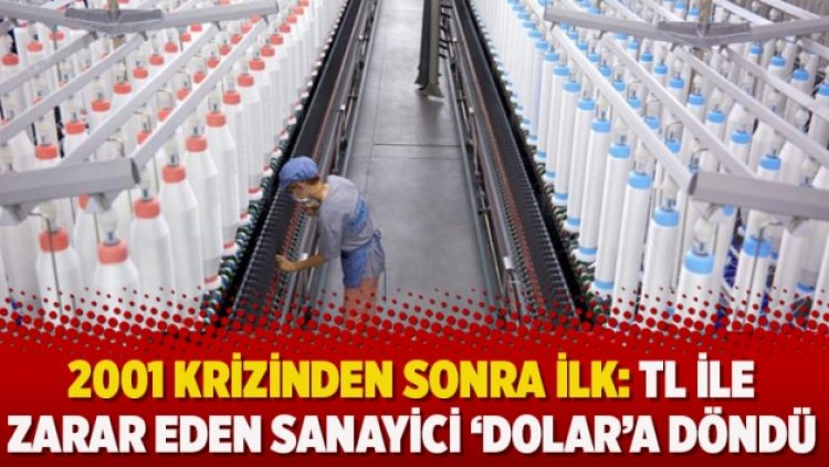 2001 krizinden sonra ilk: TL ile zarar eden sanayici ‘dolar’a döndü