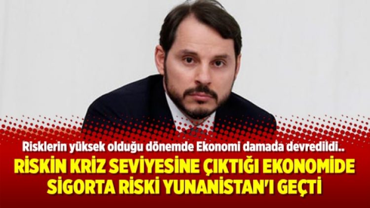 Riskin kriz seviyesine çıktığı ekonomide sigorta riski Yunanistan’ı geçti