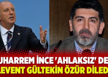 Muharrem İnce ‘ahlaksız’ dedi, Levent Gültekin özür diledi