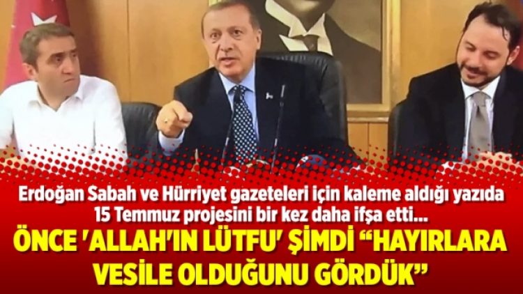 Önce ‘Allah’ın Lütfu’ şimdi “Hayırlara vesile olduğunu gördük”