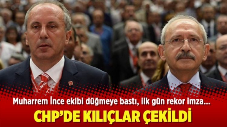 CHP’de kılıçlar çekildi