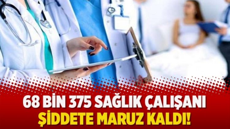 68 bin 375 sağlık çalışanı şiddete maruz kaldı!