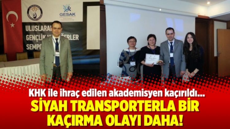 Siyah transporterla bir kaçırma olayı daha!