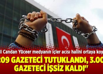 “209 gazeteci tutuklandı, 3.000 gazeteci işsiz kaldı”