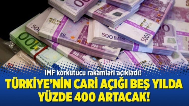 IMF korkutucu gerçeği rakamları açıkladı! Türkiye’nin cari açığı beş yılda yüzde 400 artacak!