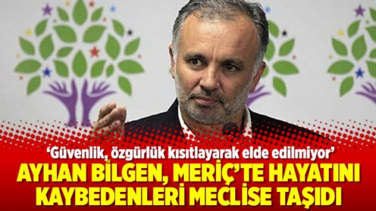 Ayhan Bilgen, Meriç’te hayatını kaybedenleri meclise taşıdı