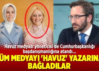 Tüm medyayı ‘Havuz’ yazarına bağladılar