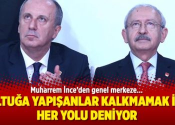 İnce: Koltuğa yapışanlar kalkmamak için her yolu deniyor